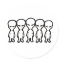 alien family stickers by psychies alien family stickers