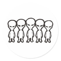 alien family stickers by psychies alien family stickers