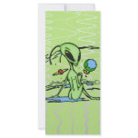 Alien Female Rack Card Design