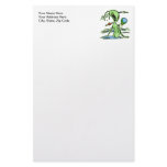 Alien Female Customized Stationery