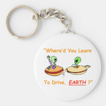 Alien Fender Bender Keychain