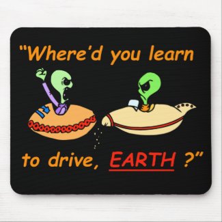 Alien Fender Bender Mousepad mousepad
