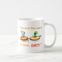 Alien Fender Bender Mug mugs