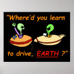 Alien Fender Bender Poster