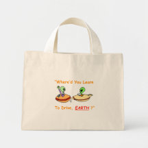 Alien Fender Bender Tote Bag