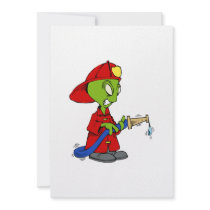 Alien Fire Fighter Invitation