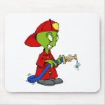 Alien Fire Fighter Mouse Pads