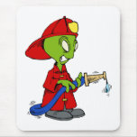 Alien Fire Fighter Mousepads