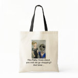 Alien Flirting with Doll - Canvas Bags