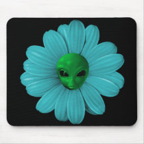 Alien Flower Heads Mouse Mats