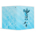 Alien Flowers - Aqua Vinyl Binder