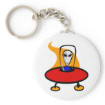 Alien Flying Saucer Key Chain