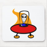 Alien Flying Saucer Mousepads
