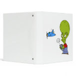 Alien flying toy plane 3 ring binders