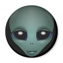 Alien Fridge Magnet Extraterrestrial Gifts & Decor