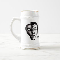 Alien funny beer mug