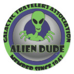 ALIEN GALAXY #2 ROUND STICKERS