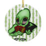 Alien Gambler Christmas Ornament