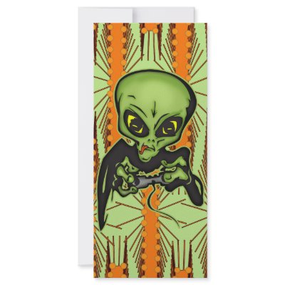 Alien Gamer Custom Rack Cards by sagart1952