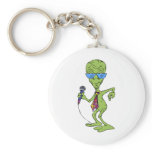 Alien Gameshow Host Key Chain