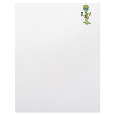 Alien Gameshow Host Customized Letterhead by alien_nation
