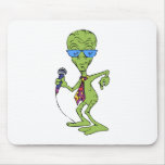 Alien Gameshow Host Mouse Pads
