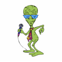 Alien Gameshow Host Acrylic Cut Outs