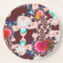 Alien Garden Fractal Drink Coaster
