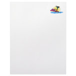 Alien Girl on JetSki Letterhead Template