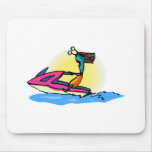 Alien Girl on JetSki Mousepad