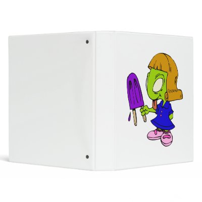 Alien Girl with Popsicle Binders by alien_nation