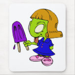 Alien Girl with Popsicle Mousepads