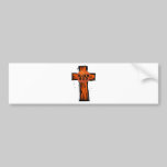 Alien God Cross bumper stickers