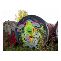 Alien Graffiti Poster posters by MDKgraphics Alien Graffiti Poster posters