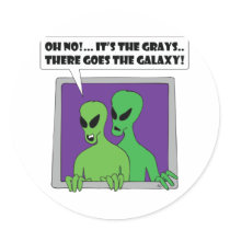 ALIEN grays stickers by GRACEVISIONS ALIEN grays stickers