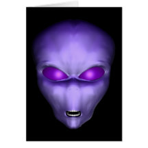 Alien Greeting Card