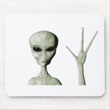 Alien greeting mousepads