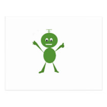 Alien Greeting Post Cards
