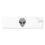 Alien Grey Bumper Stickers