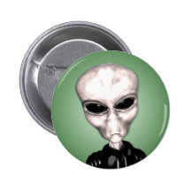 Alien Grey Button