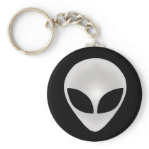 Alien Grey Head Key Chain