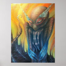 Alien Grey Owl Posters