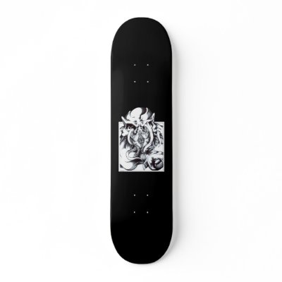 Alien Grin Skate Board Deck by jameskite