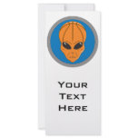 alien head basketball blue and orange custom rack card