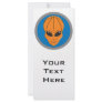 alien head basketball blue and orange custom rack card