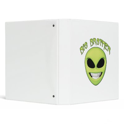 Alien Head Big Brother Vinyl Binder by Kewlkids
