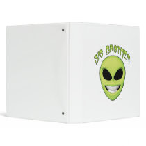 Alien Head Big Brother Vinyl Binder