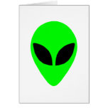 Alien Head Greeting Cards