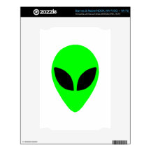 Alien Head Decal For The NOOK