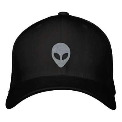 Alien Head Embroidered hat by Freakaloo